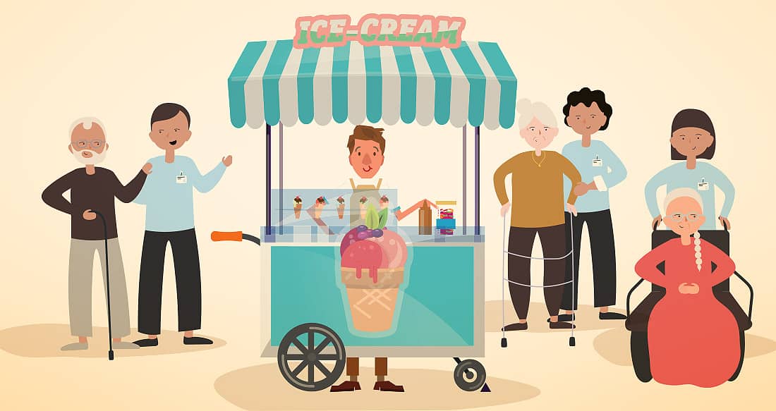 MPTF_NL_Apr2_IceCream Donald Desmond & Larry Frybarger Ice Cream on Campus
