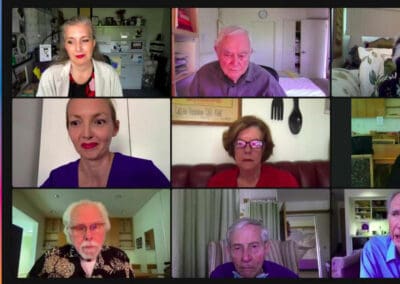 101122 You Be The Critic – Silence of the Lambs.mp4_snapshot_02.18.535 A group of people on a video call.
