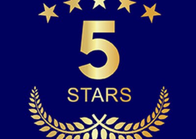 5stars The 5 stars logo on a blue background.