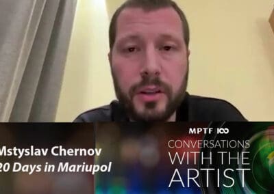 cwta-chernov A man with a camera and the words'conversations with the artist 20 days in moscow.